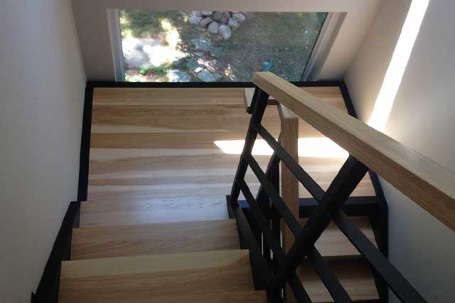 Custom interior steel railings